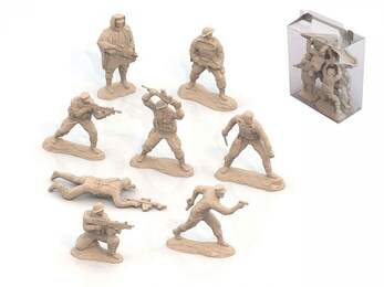 Солдаты "Морские котики" США (8 шт. в малом прозрачном боксе)