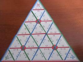 Математическая пирамида Вычитание до 10 демонстрационная