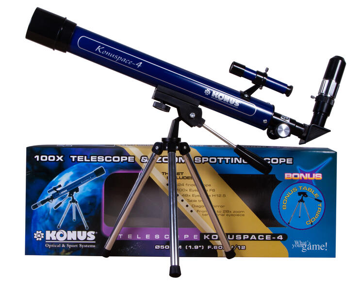 Телескоп Konus Konuspace-4 50/600 AZ, настольный