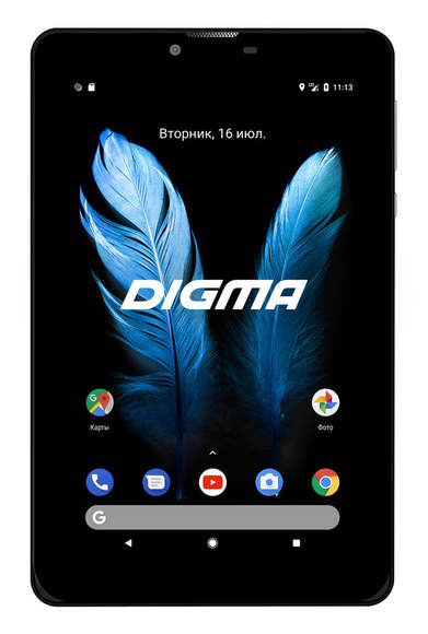 Планшет DIGMA CITI 7587 3G,  2GB, 16GB, 3G,  Android 9.0 черный (ps7204mg)