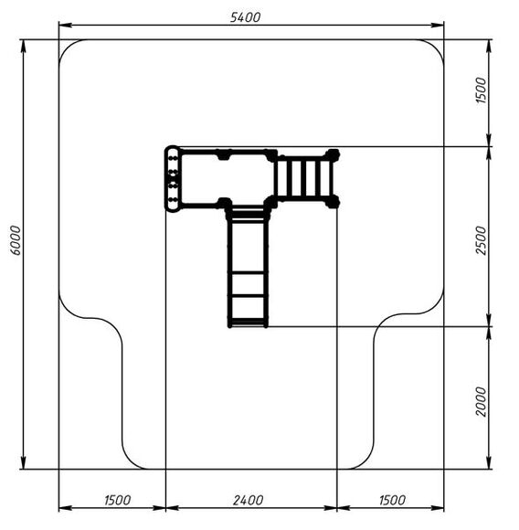 Горка с домиком - ИО 41.01.05-01 - (Город) (H = 900)