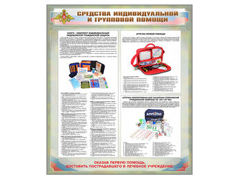 Стенд "Средства индивидуальной  и групповой  защиты"