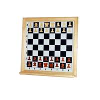 Доска шахматная демонстрационная магнитная с деревянными фигурами