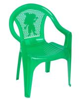 Кресло детское, пластик, 380х350х535 мм, цвет зеленый