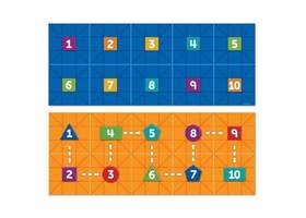 LER2861 Игровой набор "Набор РобоМышь. Математический коврик" (16 элементов)