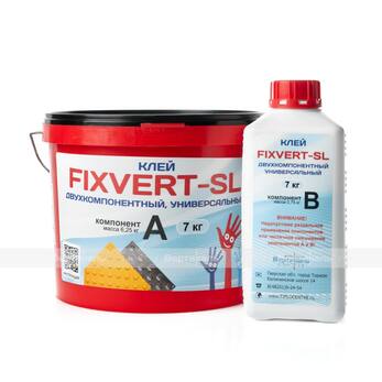 Клей двухкомпонентный FIXVERT-SL, универсальный, для помещения и улицы, 7 кг