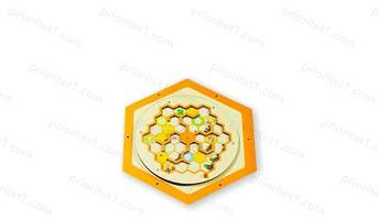 Бизиборд «Пчелиные соты» модуль №2