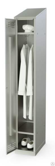 Шкаф для одежды ШО-Б-1-300.500-02-Р, 300х500х2000 мм (оцинк) / Атеси