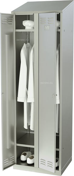 Шкаф для одежды ШО-Б-2-600.500-02-Р, 600х500х2000 мм (оцинк) / Атеси