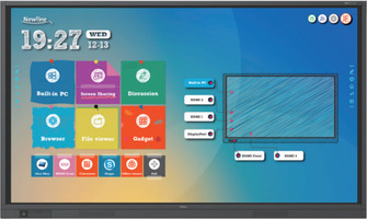 Интерактивная LED панель Newline TruTouch TT-8618RS: 86" дюймов, 4K, 20 касаний; стекло 4 мм