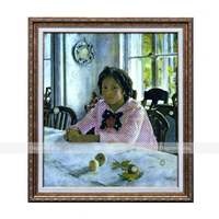 Картина 2D «Девочка с персиками», тактильная