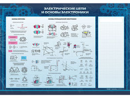 Магнитно-маркерный стенд "Электрические цепи и основы электроники"