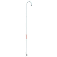 Трость  металлическая для слепых (тактильная, складная, с ручкой типа "Клюка" L = 120 см)