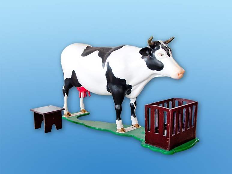 Электрифицированный муляж коровы на каркасе (Станция "Ферма")