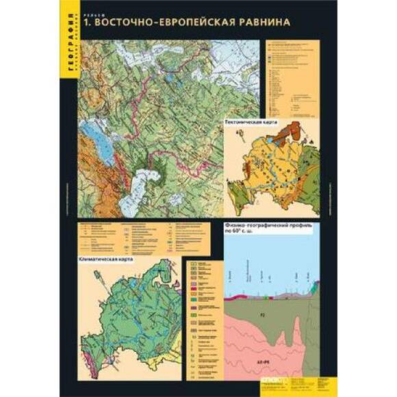 Комплект таблиц. Рельеф (10 таблиц)