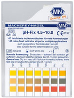 pH индикатор – тест-полоски, диапазон измерения pH 4,5 - 10 / 1003796 / W11725