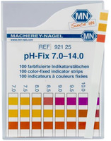 pH индикатор – тест-полоски, диапазон измерения pH 7,0 - 14 / 1003797 / W11726