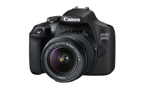 Зеркальный фотоаппарат CANON EOS 2000D kit ( 18-55mm f/3.5-5.6 III),  черный