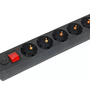 Сетевой фильтр BURO 600SH-3-B, 3м, черный
