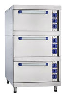 Шкаф жарочный ШЖЭ-3, стандартная духовка, 840x900x1500 мм, лицев. нерж.  / АБАТ/Abat (ЧТТ)