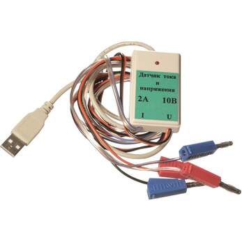 Цифровой USB-датчик тока и напряжения  комбинированный (диапазон ±2А /±10В)