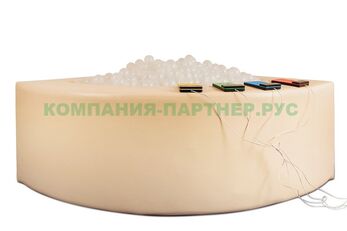 Интерактивный сухой бассейн (1/4 круга)(Рекомендуемое количество шариков - 2500  шт.), L200 W200 H66