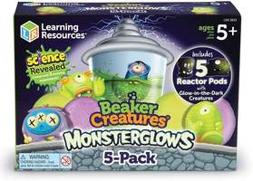 LER3833 Развивающая игрушка "Лаборатория пришельцев. Светящиеся монстры"  (неоновые цвета, 5 коконов