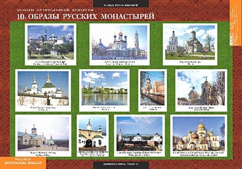 Таблицы Основы православной культуры 1-4 класс 12 таблиц