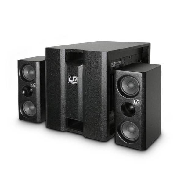 DAVE 8 XS - Портативная мультимедийная звуковая система 2.1 (Сабвуфер 8" + 2 сателлита 4"), цвет чёр