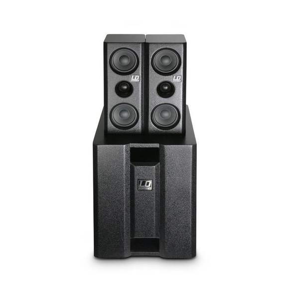 DAVE 8 XS - Портативная мультимедийная звуковая система 2.1 (Сабвуфер 8" + 2 сателлита 4"), цвет чёр