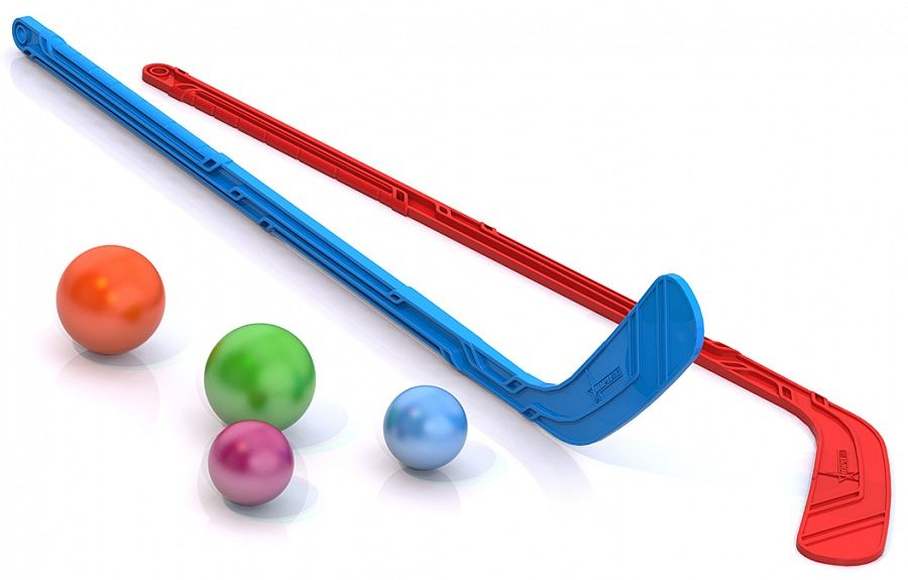 Набор "Хоккей на траве" (2 клюшки + 4 шарика)