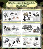 Стенд "Новейшие средства защиты" (0,8х0,9 м, Люкс)
