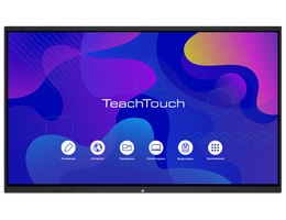 Интерактивная панель TeachTouch 5.5SE 75”, UHD, 20 касаний, 4/32 Гб, Android 11, слот OPS