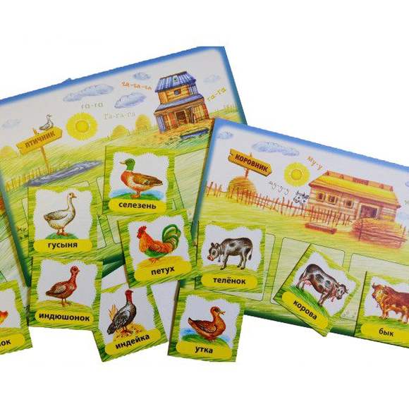 Игра Не только кошкин дом (В игре: 12 игровых полей, 36 карточек с изображением домашних животных и 