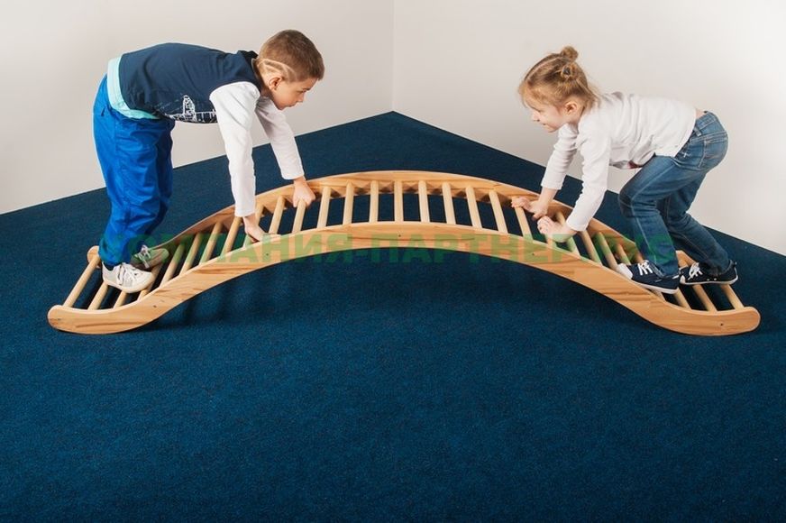 Лестница-мостик для детей до 5 лет (из фанеры), L200 W40 H35