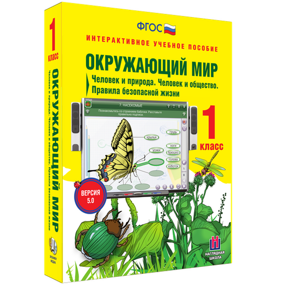 Окружающий мир. 1 класс. Человек и природа. Человек и общество. Правила безопасной жизни