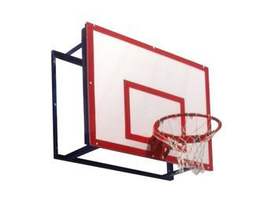 Щит баскетбольный ПВХ пластик Palight 10 мм, тренировочный с основанием, 1,20*0,90 м