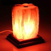 Соляной светильник «Пламя» с аромадиффузером