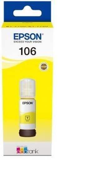 Картридж EPSON 106Y, желтый [c13t00r440]