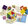 Игра Вопрос ребром (В комплекте: 48 карточек с картинками, 2 волчка, 12 призовых фишек, 6 цветных кв