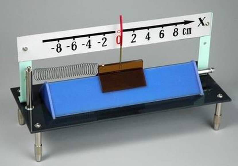 Прибор делающий. Прибор для демонстрации механических колебаний на воздушной подушке. Прибор для демонстрации физики. Демонстрация оборудования по физике. Прибор для демонстрации колебательных процессов.