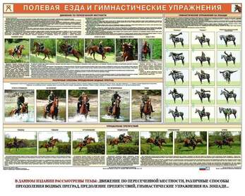 Комплект из 6 плакатов Служебное коневодство, 1000х700 мм  (бумага, 150 гр./кв. м)