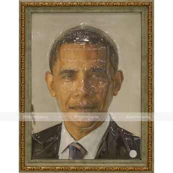 Портрет 3D Президент США Обама Б.,тактильный