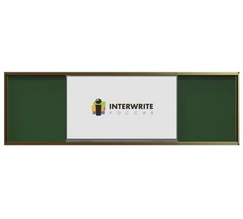 Комплект рельсовой системы с классной доской IGB1M и интерактивной панели INTERWRITE 65"
