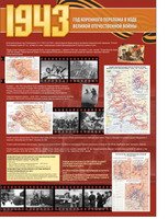 "Великая Отечественная война 1943г", стенд, 1х1,4 м, без карманов