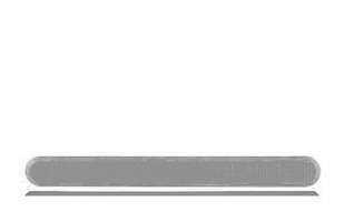Полоса тактильная без штифта, рифление - насечки, 290x30x5, H5 мм, ПВХ, серый (направление движения,