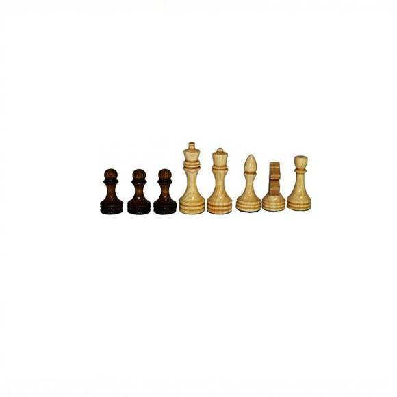 Фигуры шахматные обиходные деревянные лакированные