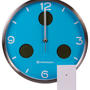 Часы настенные Bresser MyTime io NX Thermo/Hygro, 30 см, голубые