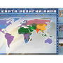 Магнитно-маркерная  доска «Карта религий мира» с комплектом тематических  магнитов  КМ-31