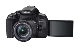 Зеркальный фотоаппарат CANON EOS 850D kit ( EF-S 18-55mm f/4-5.6 IS STM),  черный